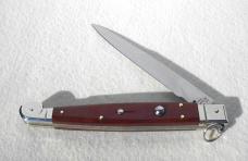 NEW AGA CAMPOLIN 12" ITALIAN SICILIANO FIGHTING KNIFE EXOTIC COCOBOLO WOOD 4 MIL BLADE N/S BOLSTERS