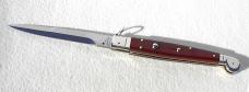 NEW AGA CAMPOLIN 12" ITALIAN SICILIANO FIGHTING KNIFE EXOTIC COCOBOLO WOOD 4 MIL BLADE N/S BOLSTERS