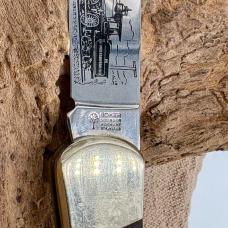 BOKER STEAM ENGINE 1995 LOCK BACK TRADITIONAL FOLDING POCKET KNIFE WOOD (227)