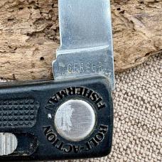 Gerber Bolt Action Fisherman Fillet Folding Knife USA 97223 Vintage (112)