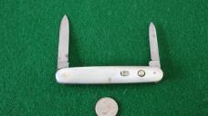 c .pre-1948 SCHRADE CUT CO. 3-3/8" DOUBLE Switchblade MOP 2 PAT DATE