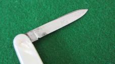 c .pre-1948 SCHRADE CUT CO. 3-3/8" DOUBLE Switchblade MOP 2 PAT DATE