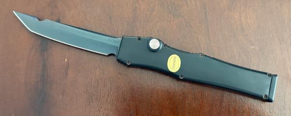 Out The Front (OTF) Switchblade Knife Clone Black Handle Unused Out The Front (OTF) Switchblade Knife Clone Black Handle Unused