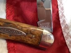1992 Winchester Large Toothpick By Blue Grass Cutlery (Mdl# 1936) w/ Brown Bone Handles