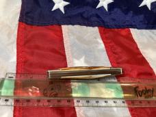 *second* Schatt & Morgan 3 & 1/2” Whittler Knife w/ Super Stag Handles -NOS & M/NM