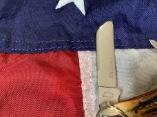 *second* Schatt & Morgan 3 & 1/2” Whittler Knife w/ Super Stag Handles -NOS & M/NM
