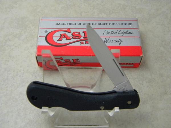 Case XX USA Black 059L SS Mini Blackhorn Lockback Knife Case XX USA Black 059L SS Mini Blackhorn Lockback Knife
