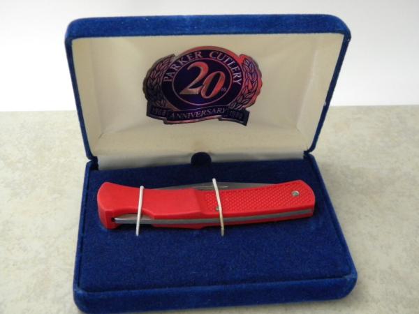 Parker USA Red 20th Anniv. "Merry Christmas 1988" Lockback Knife