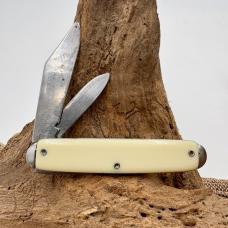 BUICK  VINTAGE NOVELTY KNIFE CO MADE IN USA 2 BLADE  POCKET FOLDING JACK (69)