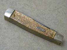 Case XX USA 1889-1989 Gold Stone Centennial GS215 Gunstock Jack Knife