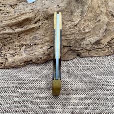 Gerber Portland OR Brass & Wood Folding Lock Back Drop Point Pocket Knife (40)