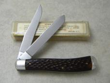 Schrade Walden NY USA 293 Jigged Delrin Trapper Knife NIB