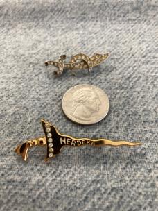 Vintage (8) Miniature Sword Lapel/Hat/Tie Pins