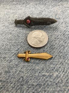 Vintage (8) Miniature Sword Lapel/Hat/Tie Pins
