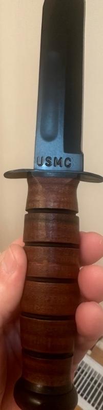 KA-BAR (1998) 100th Anniversary USMC Fighting Knife. Unused & Mint Condition w/Original Box & Sheath