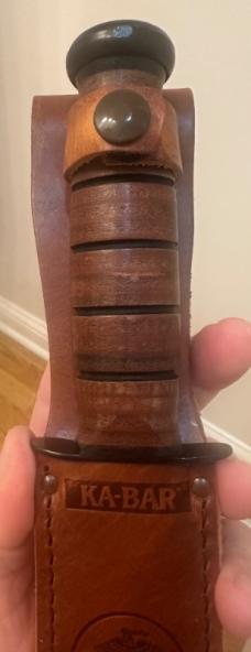 KA-BAR (1998) 100th Anniversary USMC Fighting Knife. Unused & Mint Condition w/Original Box & Sheath
