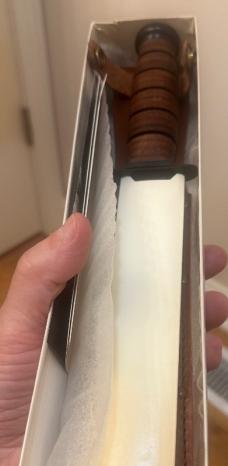 KA-BAR (1998) 100th Anniversary USMC Fighting Knife. Unused & Mint Condition w/Original Box & Sheath