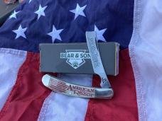 Bear & Son 1 Blade Razor w/ Smooth Natural Bone Handles -American Razor  -NOS