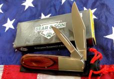 Bear & Son USA Barlow w/ Sweet Rose Wood Handles -NOS in Orig box