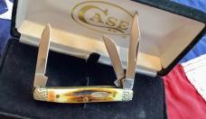 2012 Case xx Small Stockman w/ Great Red Stag Handles (mdl# R5333 SS) -NOS in Orig hard black box