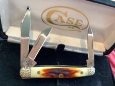 2012 Case xx Small Stockman w/ Great Red Stag Handles (mdl# R5333 SS) -NOS in Orig hard black box