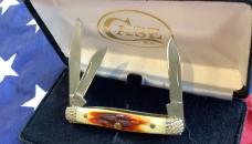 2012 Case xx Small Stockman w/ Great Red Stag Handles (mdl# R5333 SS) -NOS in Orig hard black box