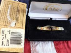 2012 Case xx Small Stockman w/ Great Red Stag Handles (mdl# R5333 SS) -NOS in Orig hard black box