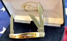 2012 Case xx Small Stockman w/ Great Red Stag Handles (mdl# R5333 SS) -NOS in Orig hard black box