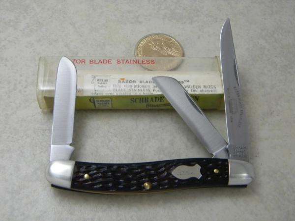Schrade Walden NY USA 825 Delrin Stockman Knife NIB Schrade Walden NY USA 825 Delrin Stockman Knife NIB