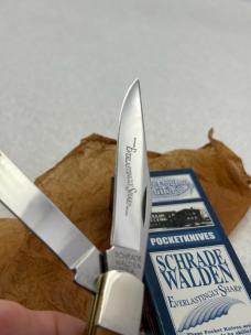 Schrade Walden USA Everlastingly Sharp By Taylor Cutlery 2 Blade Trapper NIB