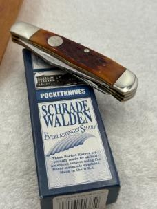 Schrade Walden USA Everlastingly Sharp By Taylor Cutlery 2 Blade Trapper NIB