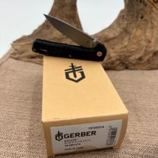 Gerber Zilch Black Linerlock 7.2" Drop Point Folding Pocket Knife - NEW 1878