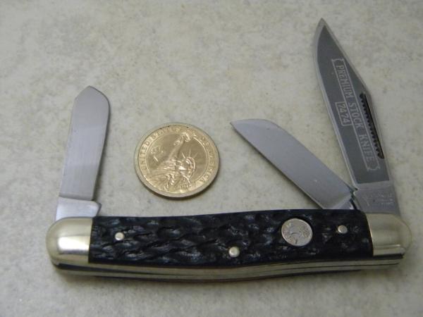Boker Solingen Germany Rough Black 7474 Premium Stock Knife