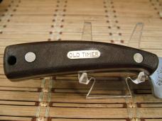 SCHRADE OLD TIMER 152 OT SHARPFINGER FIXED CARBON STEEL BLADE HUNTING KNIFE W/ SHEATH, LANYARD & BOX