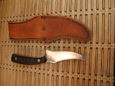 SCHRADE OLD TIMER 152 OT SHARPFINGER FIXED CARBON STEEL BLADE HUNTING KNIFE W/ SHEATH, LANYARD & BOX