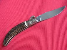 Quality Italian Fileworked LEPRE Stag Knife Limited Edition 2015 MANIAGO ITALY w/Certificate