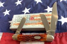 Case xx 1997 Stockman Knife Mdl# 6347 SS w/ Nice Redish Brown Bone Handles -NOS