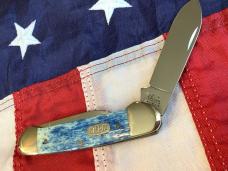 2002 Case xx Canoe w/ Appaloosa Blue Bone Handles (mdl# 62131) -NOS & Minty