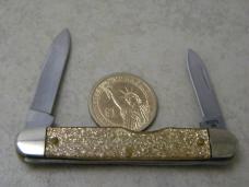Case XX USA 1889-1989 Gold Stone GS279 Centennial Senator's Pen Knife