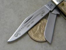 Case XX USA 1889-1989 Gold Stone GS344 Centennial Stockman Knife