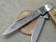 Case XX USA 1889-1989 Gold Stone GS333 Centennial Small Stockman Knife