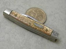 Case XX USA 1889-1989 Gold Stone GS333 Centennial Small Stockman Knife