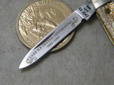 Case XX USA 1889-1989 Gold Stone GS201 Centennial Pen Knife