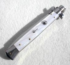 NEW FRANK BELTRAME 11" SWITCHBLADE DAGGER BLADE IMITATION PEARL ITALIAN STILETTO