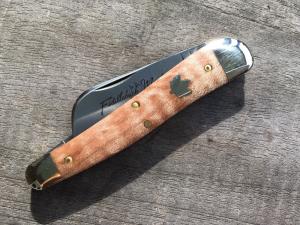 Great Eastern Cutlery 383225 SFO Fiddleback Maple