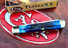 2010 Case XX SMKW Exclusive Blue Stag Trapper Pilot Test Run MINT