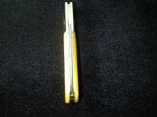 Great Eastern Cutlery GEC Yellow Sawcut Bone Boom Town Barlow Knife 861125SS 420HC Stainless