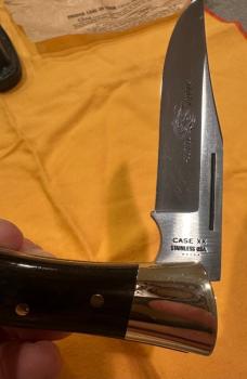 1975 Case XX Shark Tooth P197-SSP Sportsmen's Lock Back w/Perfect Pakkawood Handles. Beauty & Solid!