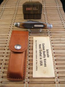 SCHRADE OLD TIMER 858 LUMBERJACK USA VINTAGE 1978-1985 TRIPLE CARBON STEEL BLADES NIB POCKET KNIFE