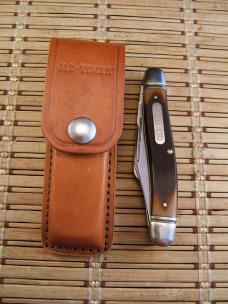SCHRADE OLD TIMER 858 LUMBERJACK USA VINTAGE 1978-1985 TRIPLE CARBON STEEL BLADES NIB POCKET KNIFE